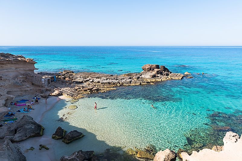Calo des Mort, Formentera, Spain. Calo des Mort, Formentera, Spain.