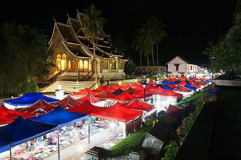 Night market in Luang Prabang, Laos. Image credit: Ekrem Canli/Wikimedia.org Night market in Luang Prabang, Laos. Image credit: Ekrem Canli/Wikimedia.org