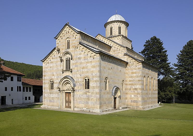 The Visoki Dečani monastery. The Visoki Dečani monastery.