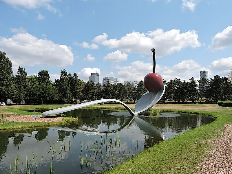 Minneapolis’ iconic Spoonbridge and Cherry sculpture. Image credit: Vladey Meer from Pixabay Minneapolis’ iconic Spoonbridge and Cherry sculpture. Image credit: Vladey Meer from Pixabay