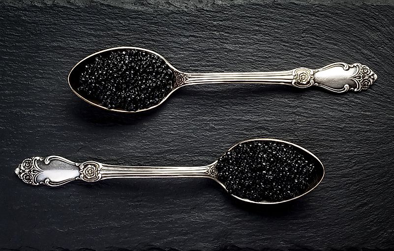Louis XIII features expensive caviar.