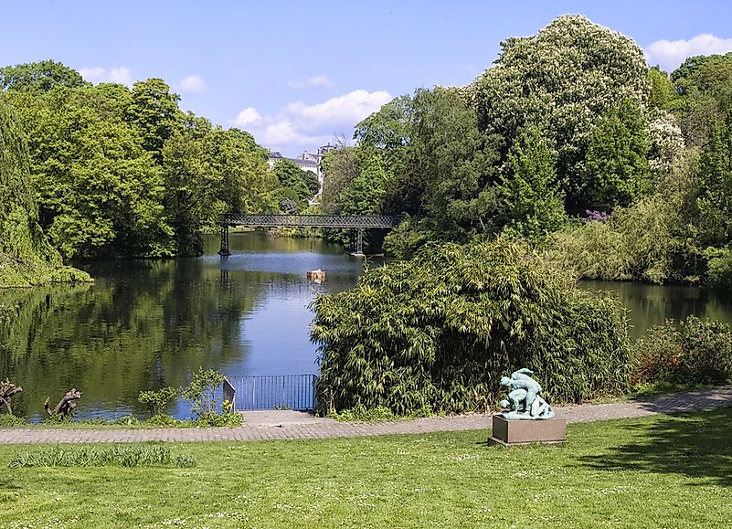 One of Copenhagen's city parks. One of Copenhagen's city parks.