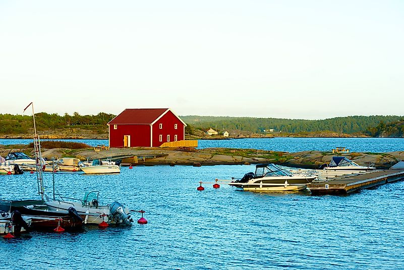 Stensvik harbour in Strömstad, Sweden. Editorial credit: Imfoto / Shutterstock.com