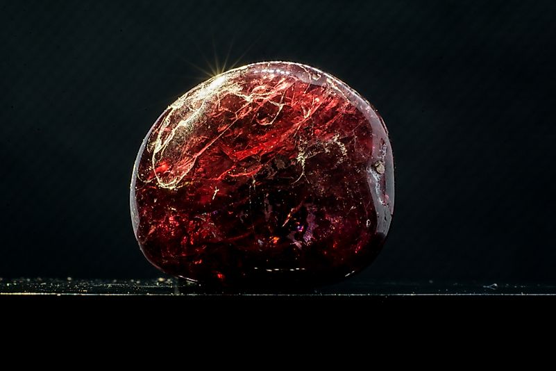 Garnet gem stone.