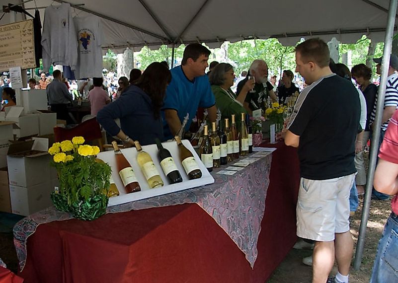 Wine in the Woods Festival at Columbia, Md. Image credit: LollyKnit/Wikipedia.com