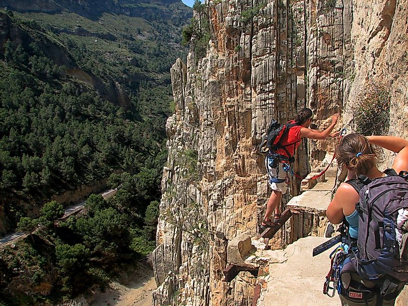 Caminito del Rey in El Chorro (Málaga, Spain). Image credit: User Gabirulo on Flickr/Wikimedia.org Caminito del Rey in El Chorro (Málaga, Spain). Image credit: User Gabirulo on Flickr/Wikimedia.org