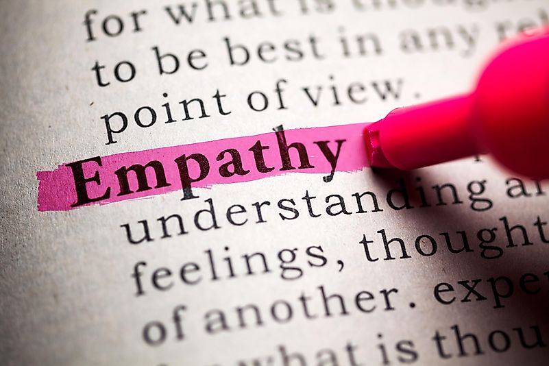 One little thing that people should never forget about: empathy. One little thing that people should never forget about: empathy.