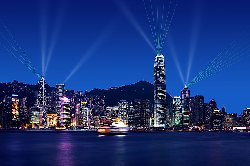 The Symphony of Lights in Hong Kong. The Symphony of Lights in Hong Kong.