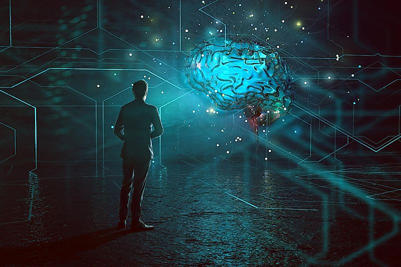 An idea of powerful artificial intelligence is almost always present in transhumanist theory. An idea of powerful artificial intelligence is almost always present in transhumanist theory.