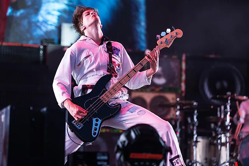 Matt Kean from Bring Me The Horizon performing live during the All Points East Festival at Victoria Park, London. Image credit: Tom Rose / Shutterstock.com Matt Kean from Bring Me The Horizon performing live during the All Points East Festival at Victoria Park, London. Image credit: Tom Rose / Shutterstock.com