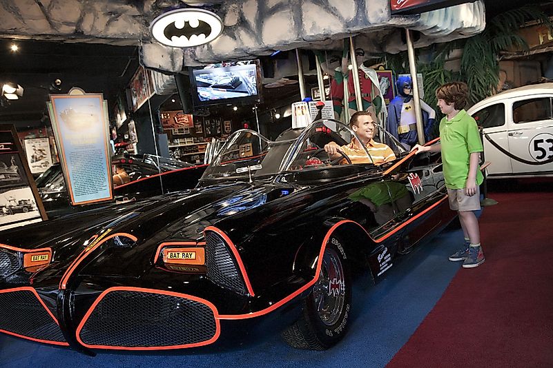 The Batmobile is one display at the Hollywood Star Cars Museum. Image credit: www.pinterest.ca