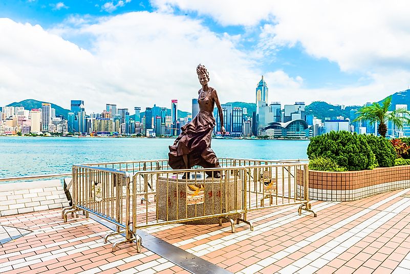 The Avenue of Stars celebrates stars of the Hong Kong film industry. The Avenue of Stars celebrates stars of the Hong Kong film industry.