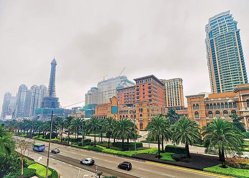The Eiffel Tower at the Parisian, Macau. The Eiffel Tower at the Parisian, Macau.