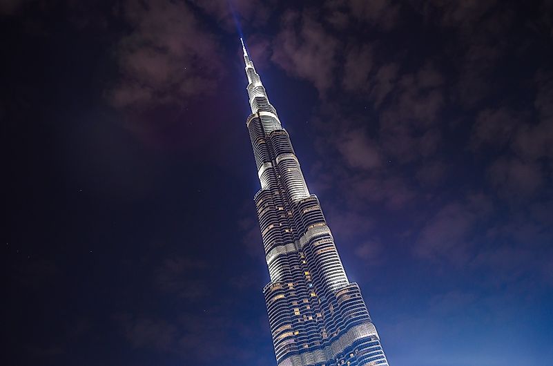 The Burj Khalifa breaks many records that take the height of something into account. Credit: Pit Stock / Shutterstock.com The Burj Khalifa breaks many records that take the height of something into account. Credit: Pit Stock / Shutterstock.com