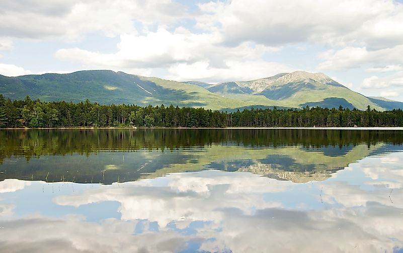 Mount Katahdin in the Baxter State Park in Maine.