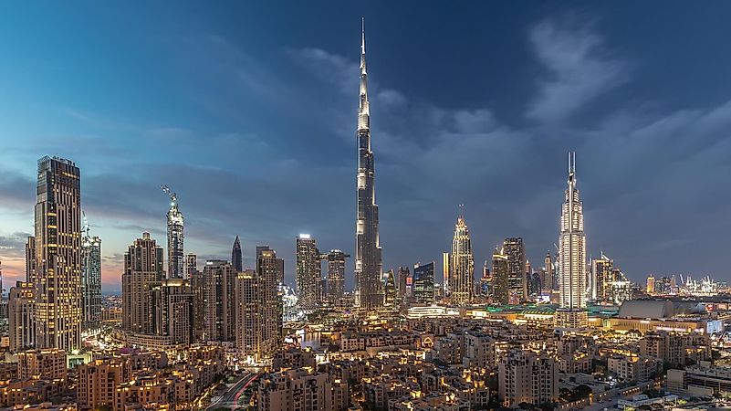 Burj Khalifa skyscraper. Burj Khalifa skyscraper.