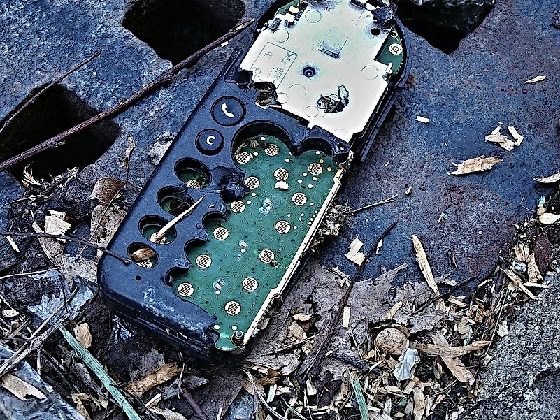 The race to buy new gadgets creates harmful e-waste. The race to buy new gadgets creates harmful e-waste.