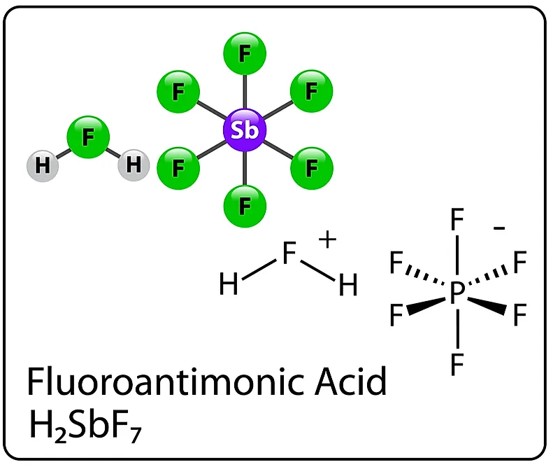 This acid is the strongest one known to mankind. This acid is the strongest one known to mankind.