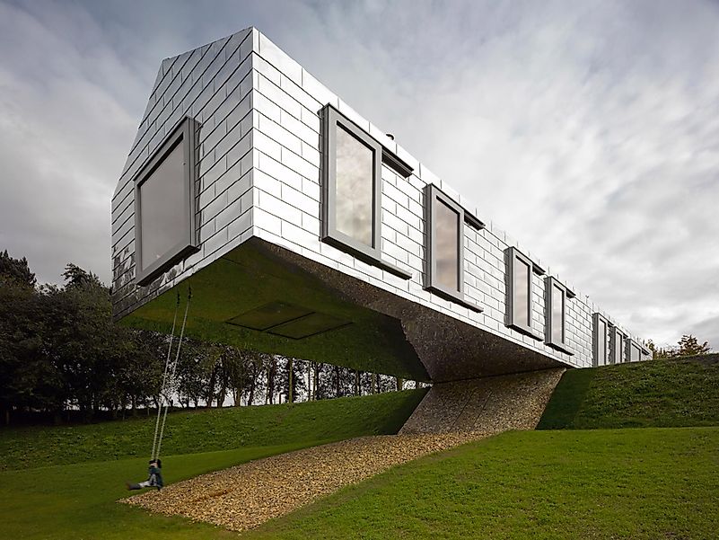 This building has a clean, modern design. Editorial credit: mvrdv.nl