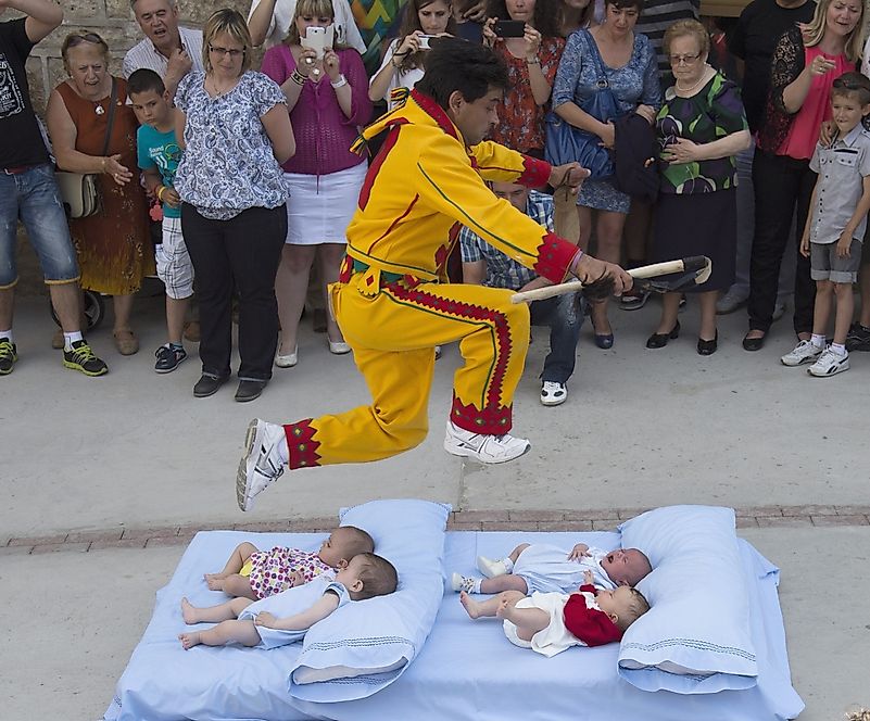 Initially, only local babies were included in the celebration, but that has changed over the last several years. Image credit: ibtimes.co.in Initially, only local babies were included in the celebration, but that has changed over the last several years. Image credit: ibtimes.co.in