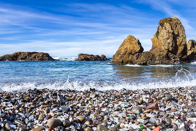 #7 Glass Beach, California
