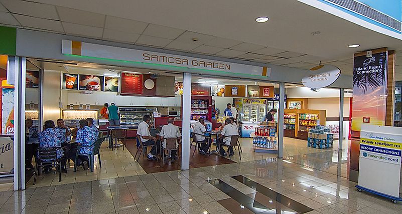 A samosa cafe at Nadi Airport, Fiji. Image credit: Maksym Kozlenko/Wikimedia.org A samosa cafe at Nadi Airport, Fiji. Image credit: Maksym Kozlenko/Wikimedia.org