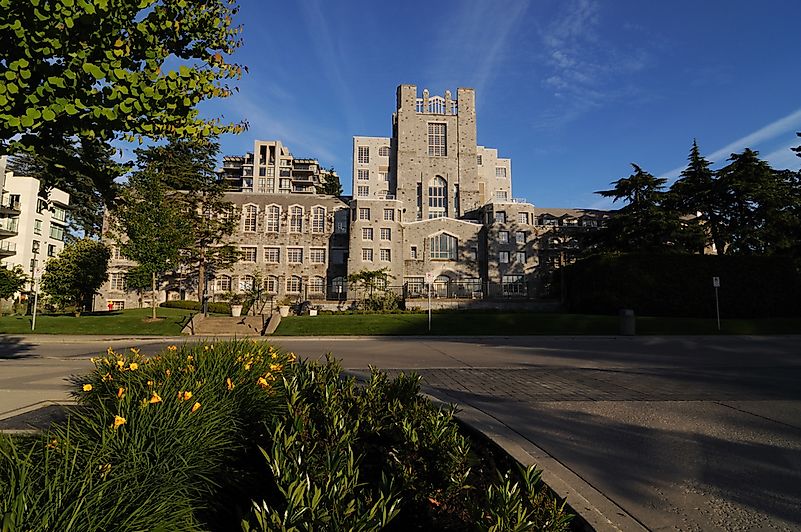 The campus of the University of British Columbia. The campus of the University of British Columbia.