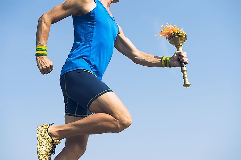 Torchbearer athlete. Torchbearer athlete.