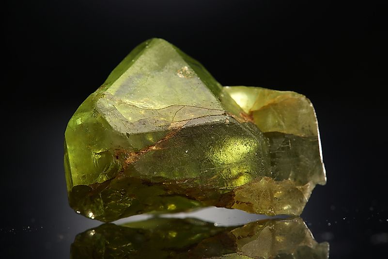 Peridot mineral.