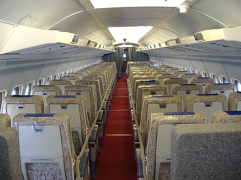 Interior of a Convair 990 operated by Swissair now on public display in the Swiss transportation museum. Image credit: Prijs/Wikimedia.org Interior of a Convair 990 operated by Swissair now on public display in the Swiss transportation museum. Image credit: Prijs/Wikimedia.org