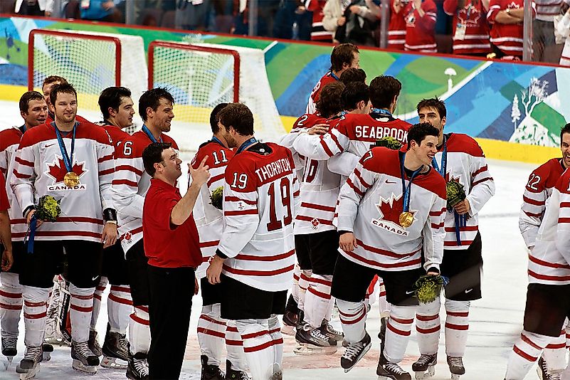 Hockey is considered the national sport of Canada.