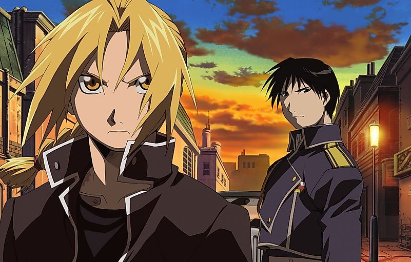 The show is set in a world where alchemy replaces much of our technology. Image credit: anime.goodfon.com The show is set in a world where alchemy replaces much of our technology. Image credit: anime.goodfon.com