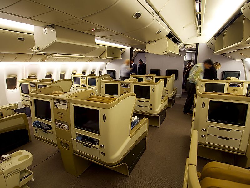 Singapore Airlines first class seating. Image credit: Edwin Leong/Wikimedia.org Singapore Airlines first class seating. Image credit: Edwin Leong/Wikimedia.org