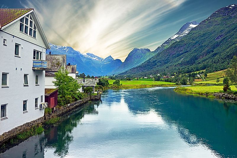 The rural landscape of Olden. The rural landscape of Olden.