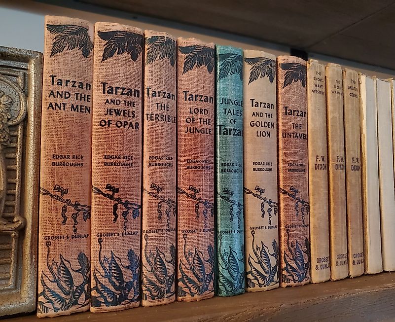 Vintage Tarzan Books Collection. Credit: Daniel Waters / Shutterstock.com Vintage Tarzan Books Collection. Credit: Daniel Waters / Shutterstock.com
