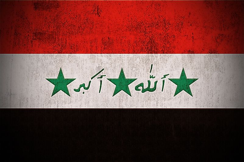 The flag of Iraq used between 1994-2001. The flag of Iraq used between 1994-2001.