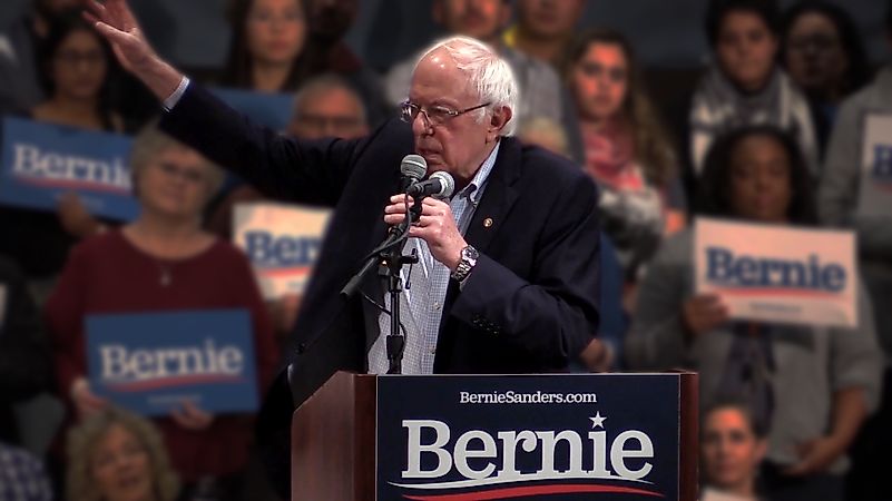 Sanders is trailing Biden in the delegate count and is unlikely to catch up. Image credit: wikimedia.org