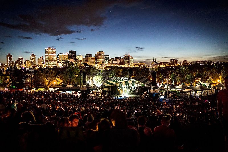 A huge crowd attend the Edmonton Folk Music Festival. Image credit: Alexscuccato/Wkimedia.org A huge crowd attend the Edmonton Folk Music Festival. Image credit: Alexscuccato/Wkimedia.org