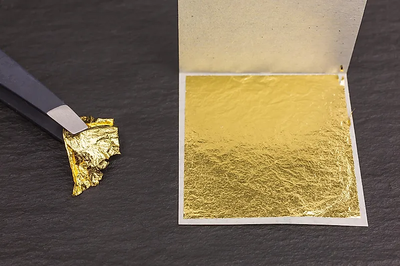 Many of the world's most expensive pizzas include edible gold leaf, including magic gold pizza.
