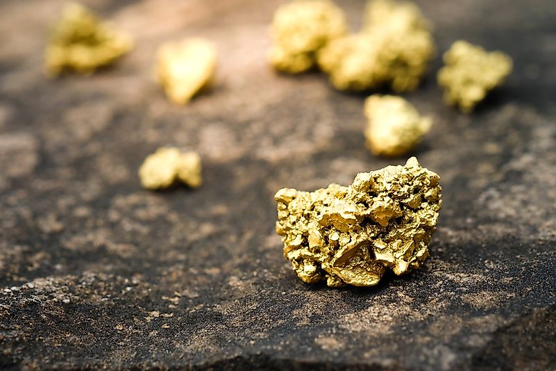 A gold nugget A gold nugget