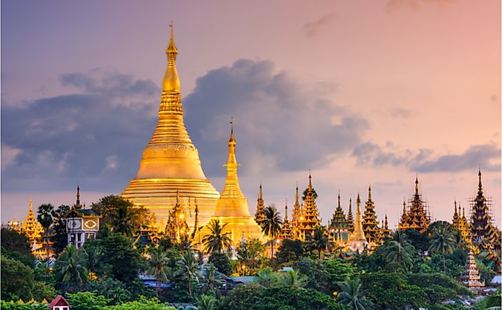 #2 A Burmese Pagoda Is Believed To Have Hair From The Head Of Lord Buddha -