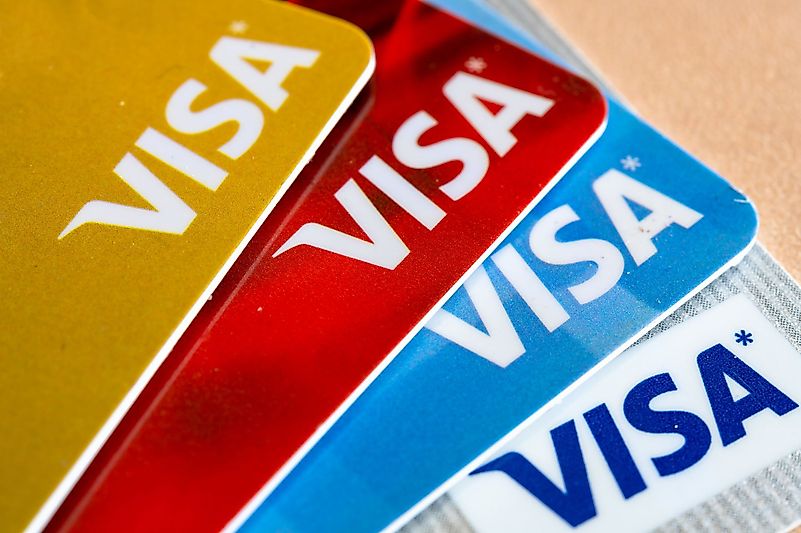 Visa is responsible for most of the electronic money transfers around the world. Image credit: engadget.com