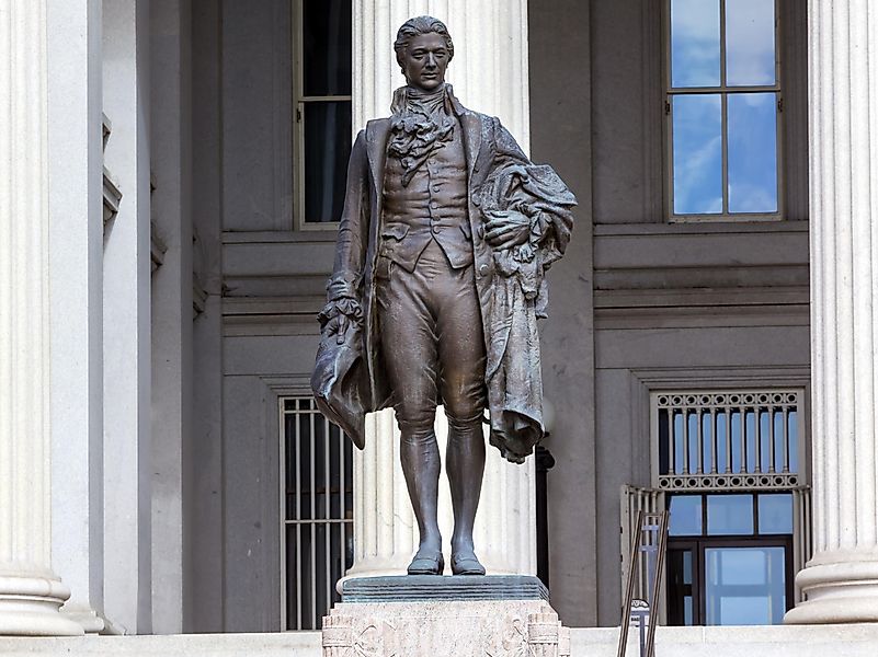 US Treasury Department Alexander Hamilton Statue Washington DC. US Treasury Department Alexander Hamilton Statue Washington DC.