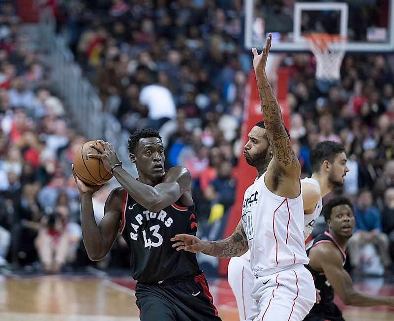 The NBA includes players of many different nationalities.