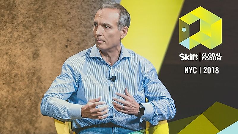 Booking Holdings CEO Glenn Fogel will take no salary this year because of COVID-19. Image credit: YouTube