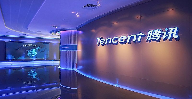 Tencent is involved in social networks, music, web portals, e-commerce, mobile games, and Internet services. Image credit: medium