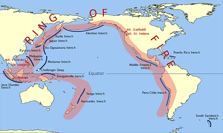 #3 The Circum-Pacific Seismic Belt Or The “Ring Of Fire. -