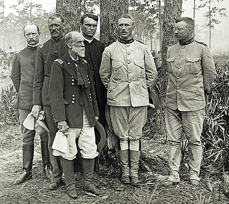 Theodore Roosevelt and officers. Image credit: Underwood & Underwood / Public domain Theodore Roosevelt and officers. Image credit: Underwood & Underwood / Public domain