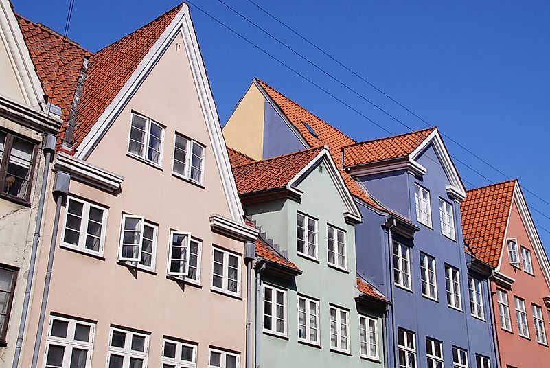 Houses in central Copenhagen. Houses in central Copenhagen.