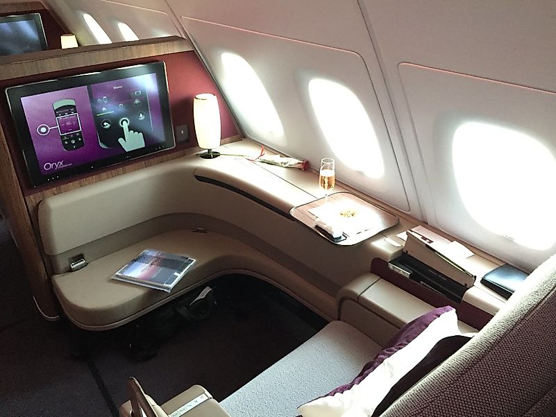 Qatar Airways first class. Image credit: Gary Bembridge/Flickr.com Qatar Airways first class. Image credit: Gary Bembridge/Flickr.com